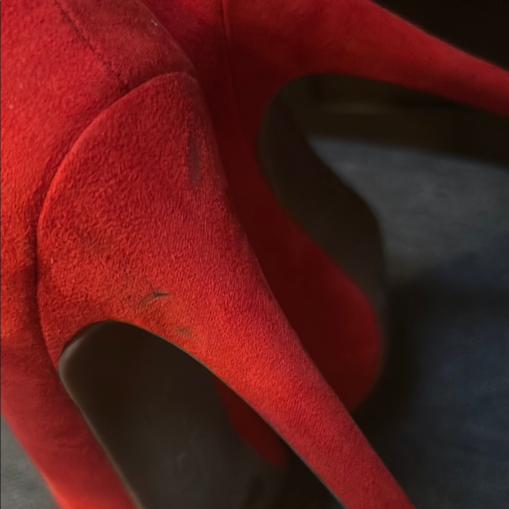 NWOB Jessica Simpson Bold Red Heels- size 7 - Picture 6 of 7